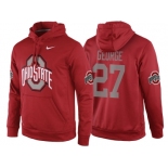 NCAA Ohio State Buckeyes #27 Eddie George Red Playoff Bound Vital College Football Pullover Hoodie