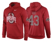 NCAA Ohio State Buckeyes #43 Darron Lee Red Playoff Bound Vital College Football Pullover Hoodie