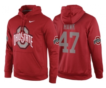 NCAA Ohio State Buckeyes #47 A.J. Hawk Red Playoff Bound Vital College Football Pullover Hoodie