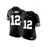 2016 Ohio State Buckeyes C.Jones #12 College Football Limited Jersey - Black