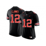 2016 Ohio State Buckeyes C.Jones #12 College Football Limited Jersey - Blackout