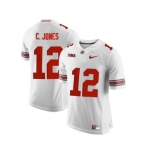 2016 Ohio State Buckeyes C.Jones #12 College Football Limited Jersey - White