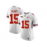 2016 Ohio State Buckeyes Ezekiel Elliott #15 College Football Limited Jersey - White