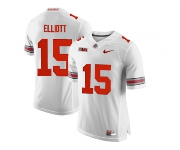 2016 Ohio State Buckeyes Ezekiel Elliott #15 College Football Limited Jersey - White