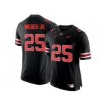 2016 Ohio State Buckeyes Mike Weber Jr. #25 College Football Limited Jersey - Blackout