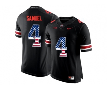 2016 US Flag Fashion Ohio State Buckeyes Curtis Samuel #4 College Football Limited Jersey - Blackout