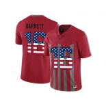 2016 US Flag Fashion Ohio State Buckeyes J.T Barrett #16 College Football Alternate Elite Jersey - Scarlet