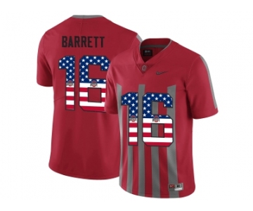 2016 US Flag Fashion Ohio State Buckeyes J.T Barrett #16 College Football Alternate Elite Jersey - Scarlet