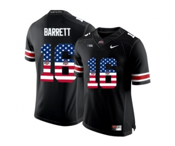 2016 US Flag Fashion Ohio State Buckeyes J.T. Barrett #16 College Football Limited Jersey - Black