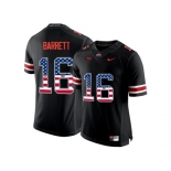 2016 US Flag Fashion Ohio State Buckeyes J.T. Barrett #16 College Football Limited Jersey - Blackout