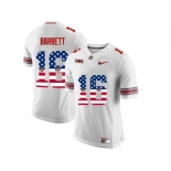 2016 US Flag Fashion Ohio State Buckeyes J.T. Barrett #16 College Football Limited Jersey - White