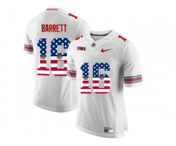 2016 US Flag Fashion Ohio State Buckeyes J.T. Barrett #16 College Football Limited Jersey - White