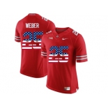 2016 US Flag Fashion Ohio State Buckeyes Mike Weber #25 College Football Limited Jersey - Scarlet