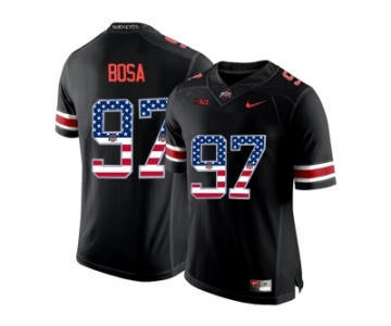 2016 US Flag Fashion Ohio State Buckeyes Nick Bosa #97 College Football Limited Jersey - Blackout