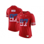 2016 US Flag Fashion Ohio State Buckeyes Nick Bosa #97 College Football Limited Jersey - Scarlet