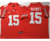 Ohio State Buckeyes #15 Ezekiel Elliott Red Nike College Football Jersey