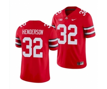 Ohio State Buckeyes #32 TreVeyon Henderson Scarlet NCAA Football Jersey