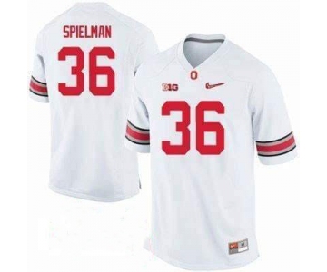 Ohio State Buckeyes #36 Spielman White College Football Jersey