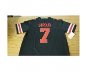 Ohio State Buckeyes #7 C.J. Stroud Black Scarlet 2021 College Football Jersey