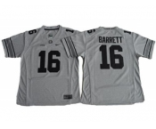 Women's Ohio State Buckeyes #16 J. T. Barrett Gridion Grey II Stitched NCAA Jersey