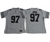 Women's Ohio State Buckeyes #97 Joey Bosa Gridion Grey II Stitched NCAA Jersey