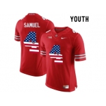 2016 US Flag Fashion Youth Ohio State Buckeyes Curtis Samuel #4 College Football Limited Jersey - Scarlet