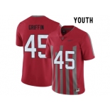 2016 Youth Ohio State Buckeyes Archie Griffin #45 College Football Alternate Elite Jersey - Scarlet