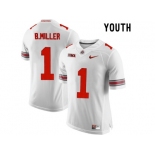 2016 Youth Ohio State Buckeyes Braxton Miller #1 College Football Limited Jersey - White