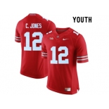 2016 Youth Ohio State Buckeyes C.Jones #12 College Football Limited Jersey - Scarlet