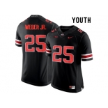 2016 Youth Ohio State Buckeyes Mike Weber Jr. #25 College Football Limited Jersey - Blackout