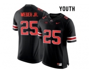 2016 Youth Ohio State Buckeyes Mike Weber Jr. #25 College Football Limited Jersey - Blackout