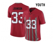 2016 Youth Ohio State Buckeyes Pete Johnson #33 College Football Alternate Elite Jersey - Scarlet