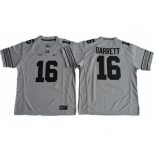 Youth Ohio State Buckeyes #16 J. T. Barrett Gridion Grey II Stitched NCAA Jersey