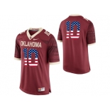 2016 US Flag Fashion Men's Oklahoma Sooners #10 College Limited Football Jersey - Crimson