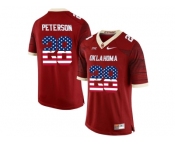 2016 US Flag Fashion Men's Oklahoma Sooners Adrian Peterson #28 College Limited Football Jersey - Crimson