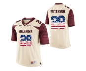 2016 US Flag Fashion Men's Oklahoma Sooners Adrian Peterson #28 College Limited Football Jersey - White