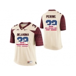 2016 US Flag Fashion Men's Oklahoma Sooners Samaje Perine #32 College Limited Football Jersey - White