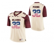 2016 US Flag Fashion Men's Oklahoma Sooners Samaje Perine #32 College Limited Football Jersey - White