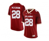 Men's Oklahoma Sooners Adrian Peterson #28 College Limited Football Jersey - Crimson