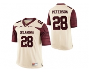 Men's Oklahoma Sooners Adrian Peterson #28 College Limited Football Jersey - White