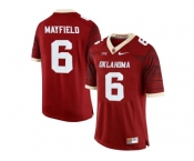 Men's Oklahoma Sooners Baker Mayfield #6 College Limited Football Jersey - Crimson