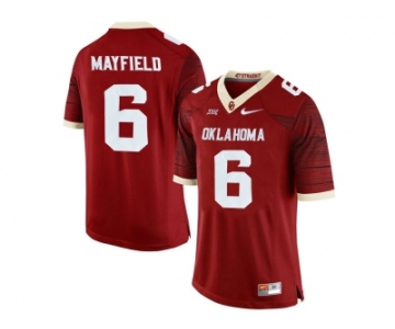 Men's Oklahoma Sooners Baker Mayfield #6 College Limited Football Jersey - Crimson