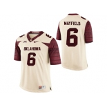 Men's Oklahoma Sooners Baker Mayfield #6 College Limited Football Jersey - White