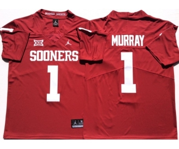 Oklahoma Sooners #1 Kyler Murray Red College Football Jersey