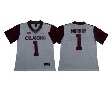 Oklahoma Sooners #1 Kyler Murray White 47 Game Winning Streak College Football Jersey