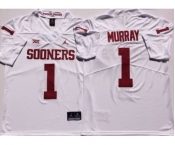 Oklahoma Sooners #1 Kyler Murray White College Football Jersey