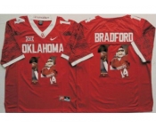 Oklahoma Sooners #14 Sam Bradford Red Player Fashion Stitched NCAA Jersey