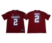 Oklahoma Sooners #2 Jalen Hurts Red College Football Jersey