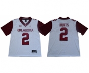 Oklahoma Sooners #2 Jalen Hurts White 47 Game Winning Streak College Football Jersey