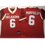 Oklahoma Sooners #6 Baker Mayfield Red 47 Game Winning Streak College Football Jersey